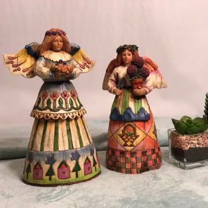 Jim Shore set of 2 angles